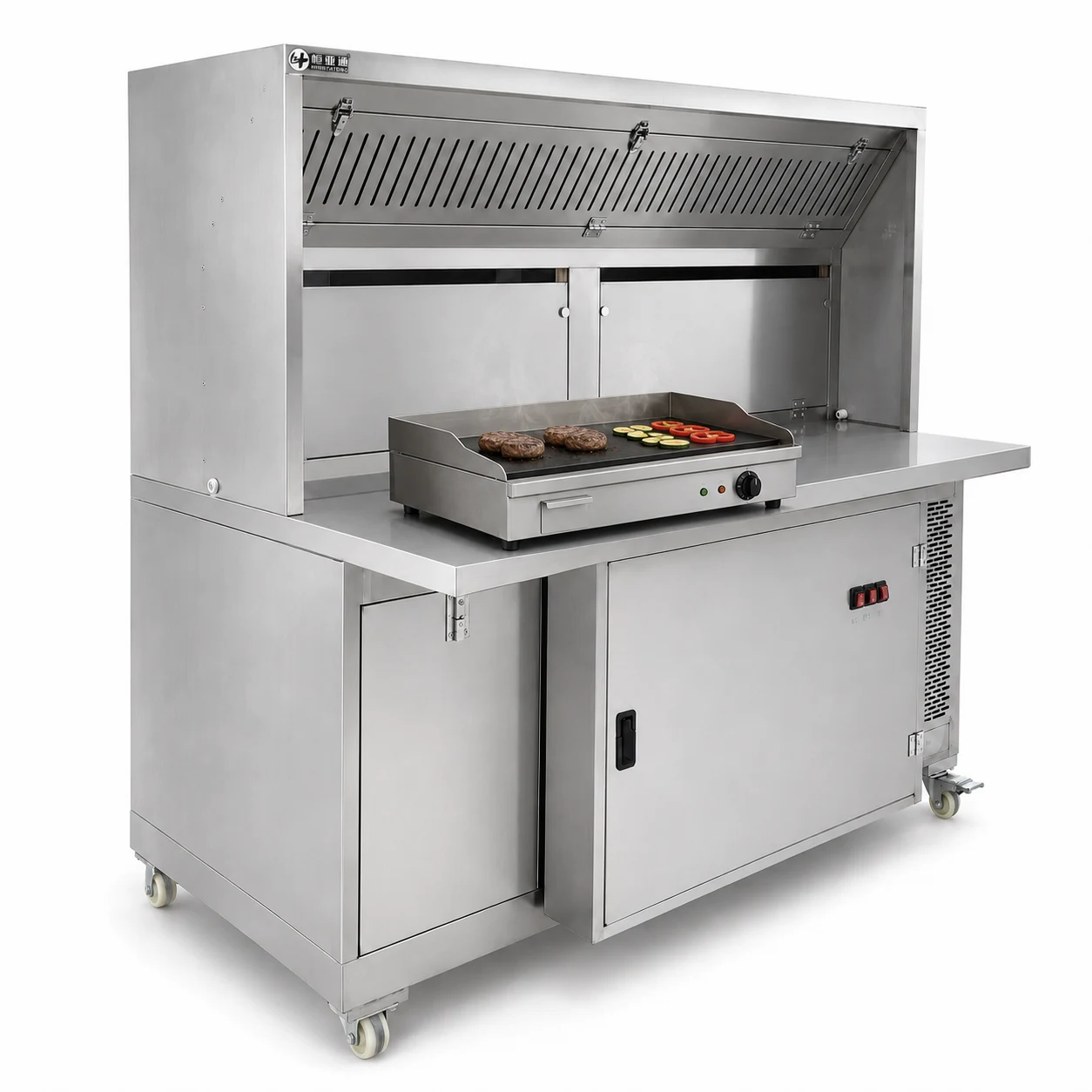 Stainless steel HYT cooking workstation